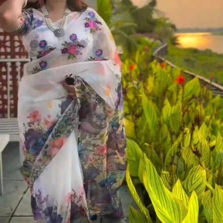 Code NB-5050 Tangail Silk Shari