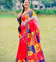 Premium Chandery Silk Saree Code - 4316
